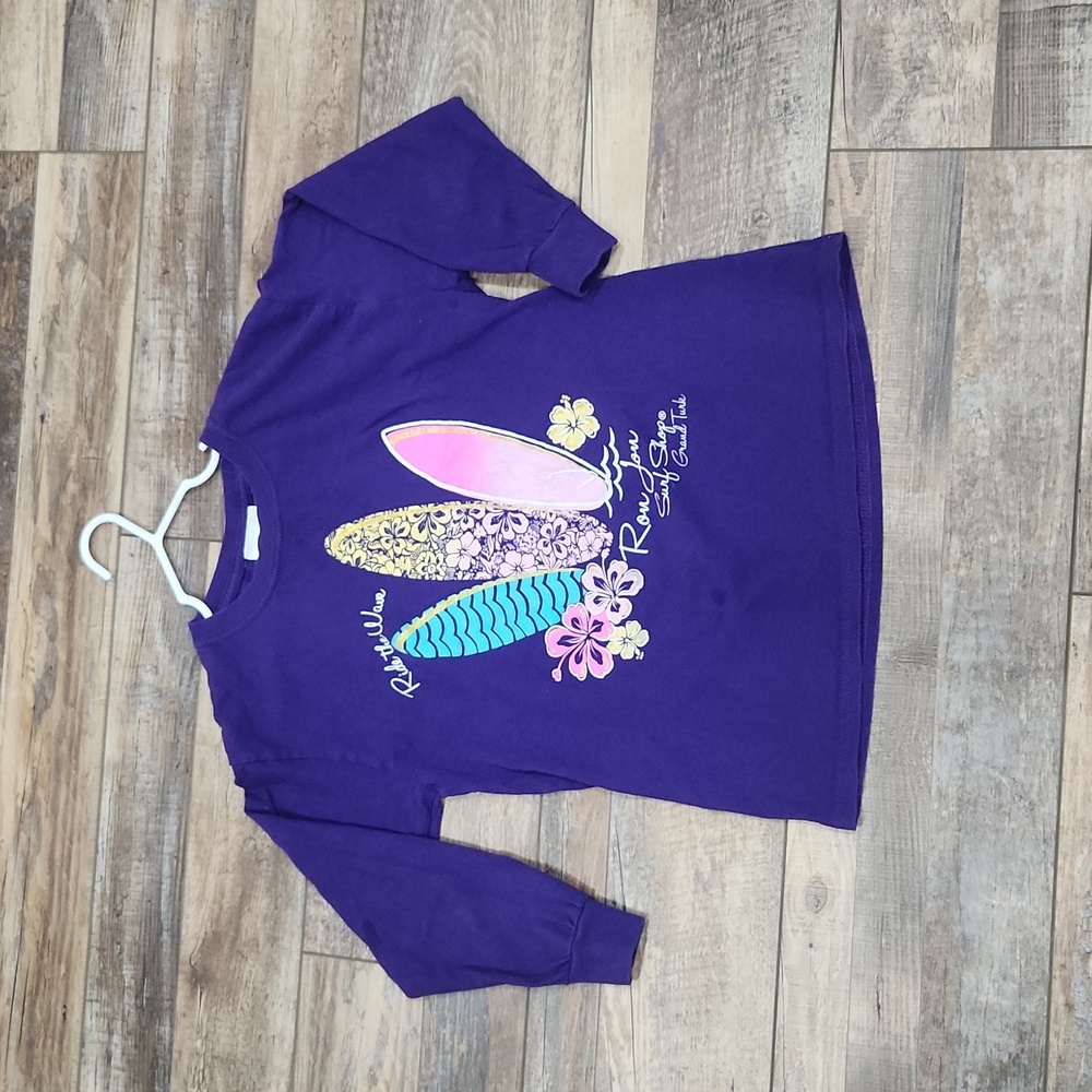 Ron Jon , Grand Turk Long Sleeve Purple Tee |Girls Size Small
